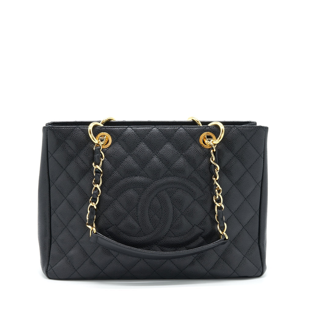 Chanel Grand Shopping Tote Bag Caviar Black