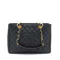 Chanel Grand Shopping Tote Bag Caviar Black