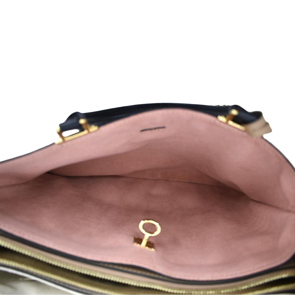 LOUIS VUITTON Millefeuille Monogram Canvas Shoulder Bag Sesame Peche