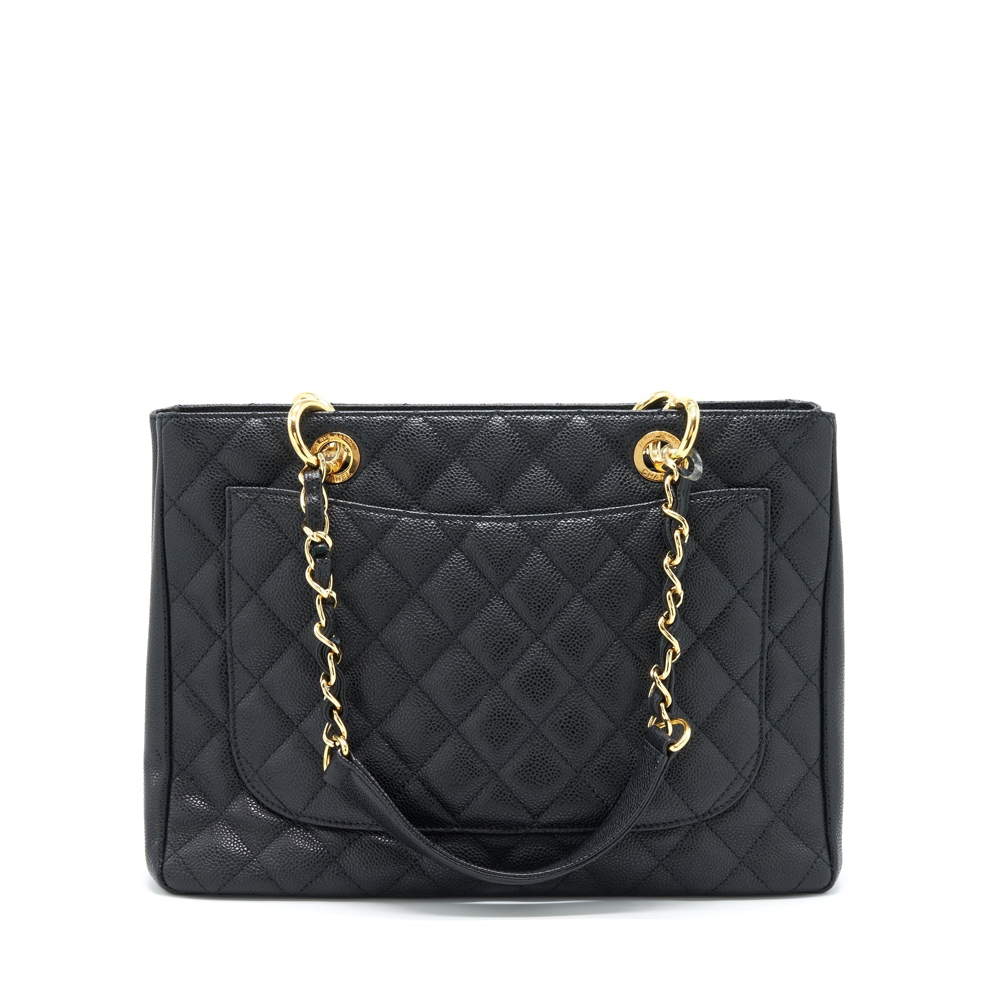 Chanel Grand Shopping Tote Bag Caviar Black