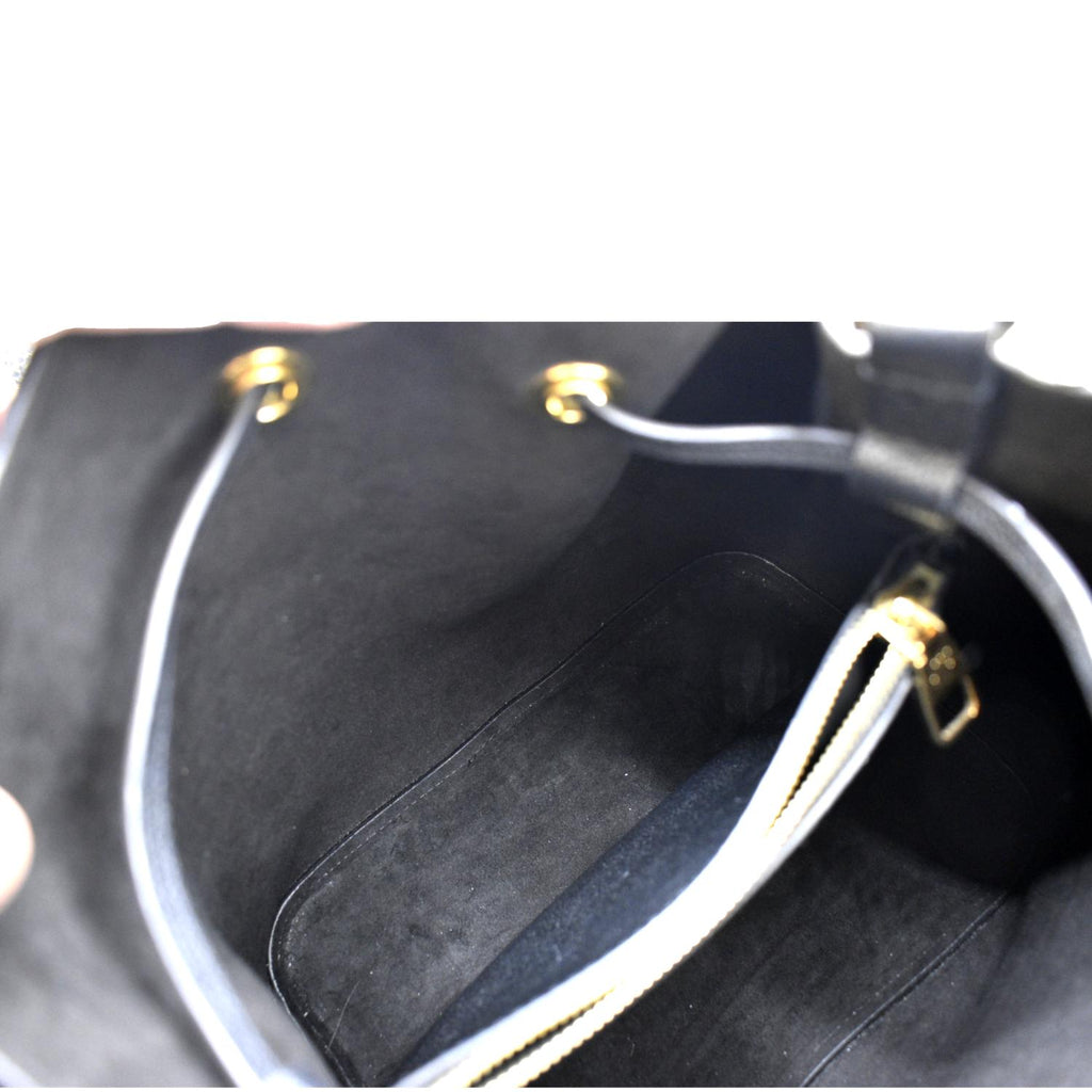 LOUIS VUITTON NeoNoe MM Monogram Empreinte Leather Shoulder Bag Black