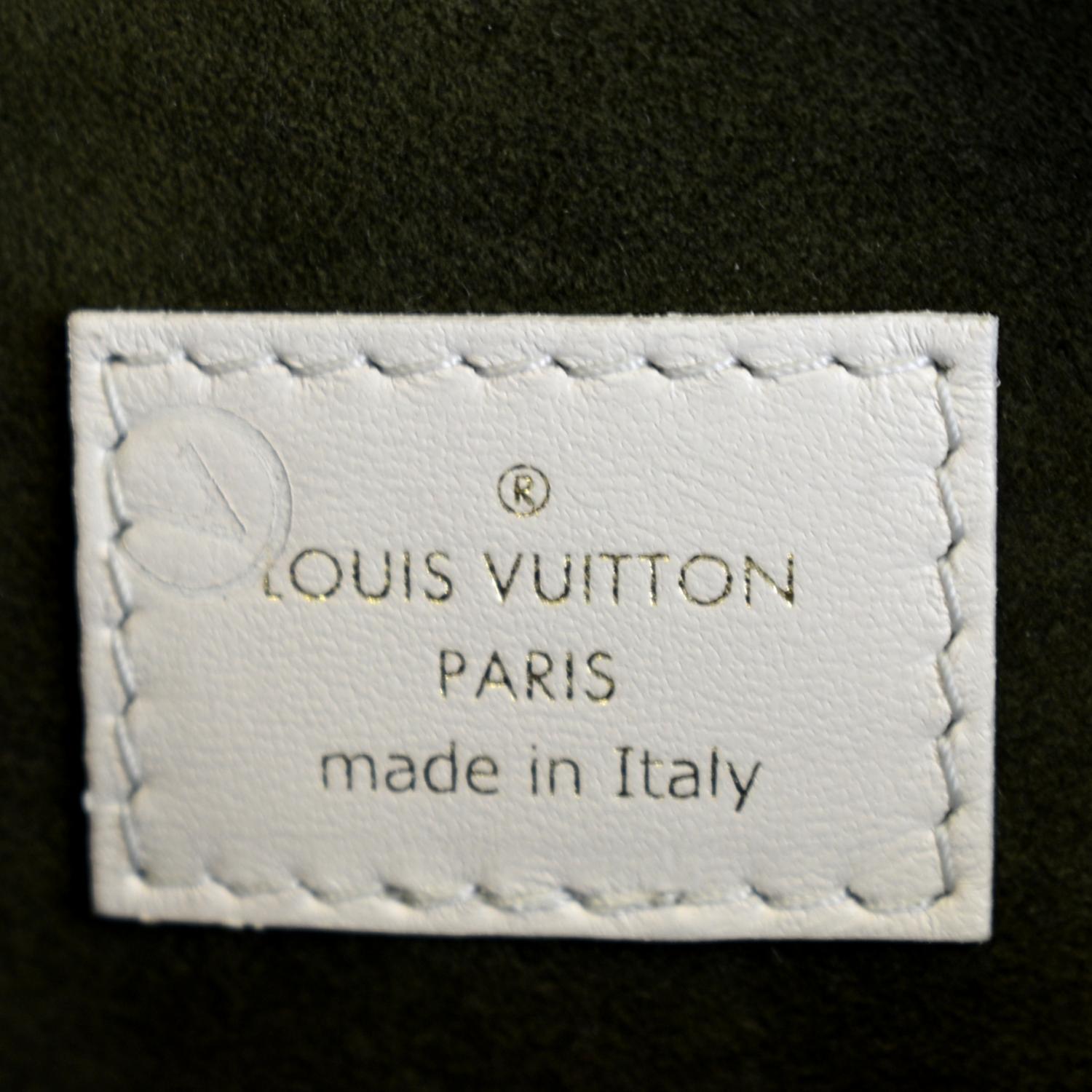 LOUIS VUITTON Coussin PM Monogram Embossed Shoulder Bag Creme
