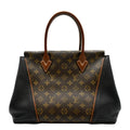 LOUIS VUITTON W PM Monogram Canvas Tote Bag Brown