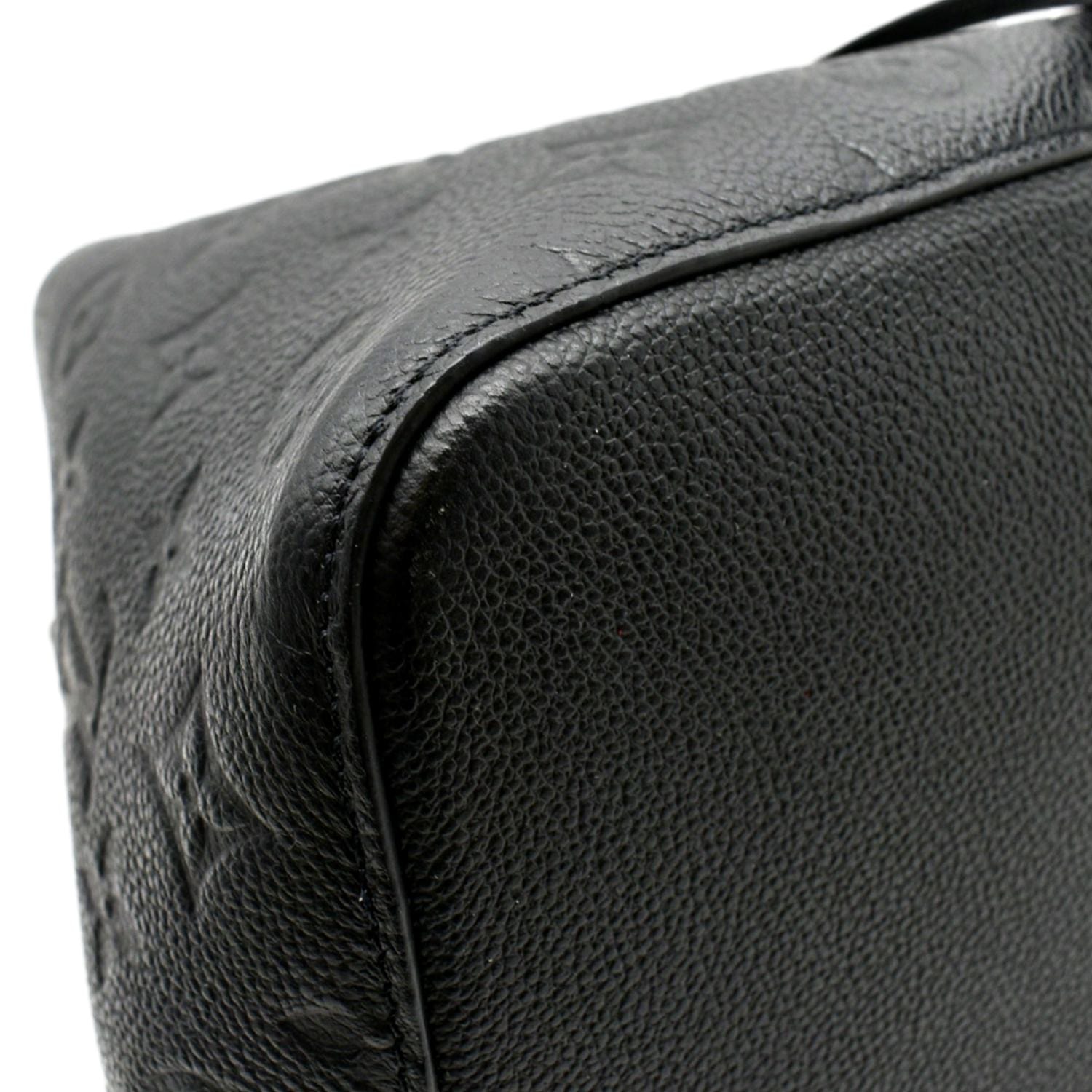 LOUIS VUITTON NeoNoe MM Monogram Empreinte Leather Shoulder Bag Black