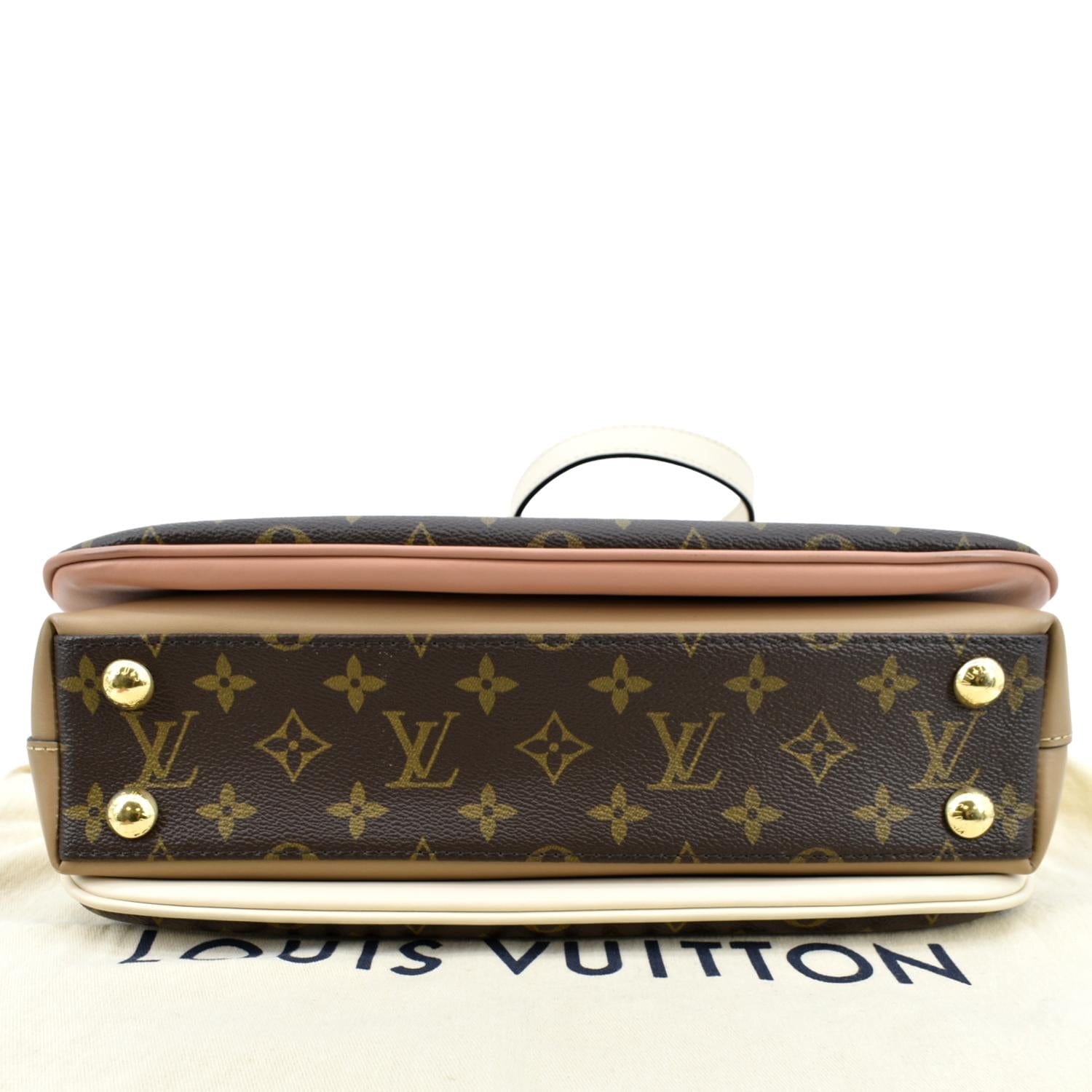 LOUIS VUITTON Millefeuille Monogram Canvas Shoulder Bag Sesame Peche