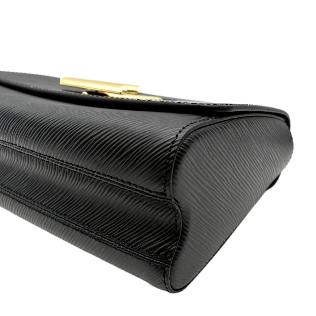 LOUIS VUITTON LV Twist MM Epi Leather Shoulder Bag Black