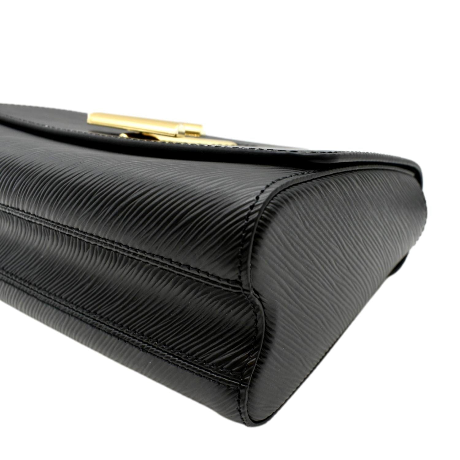 LOUIS VUITTON LV Twist MM Epi Leather Shoulder Bag Black