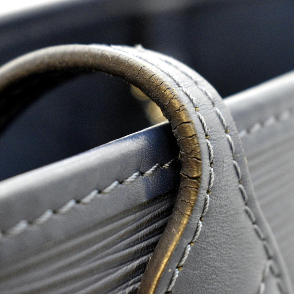 LOUIS VUITTON Neverfull MM Epi Leather Tote Shoulder Bag Blue