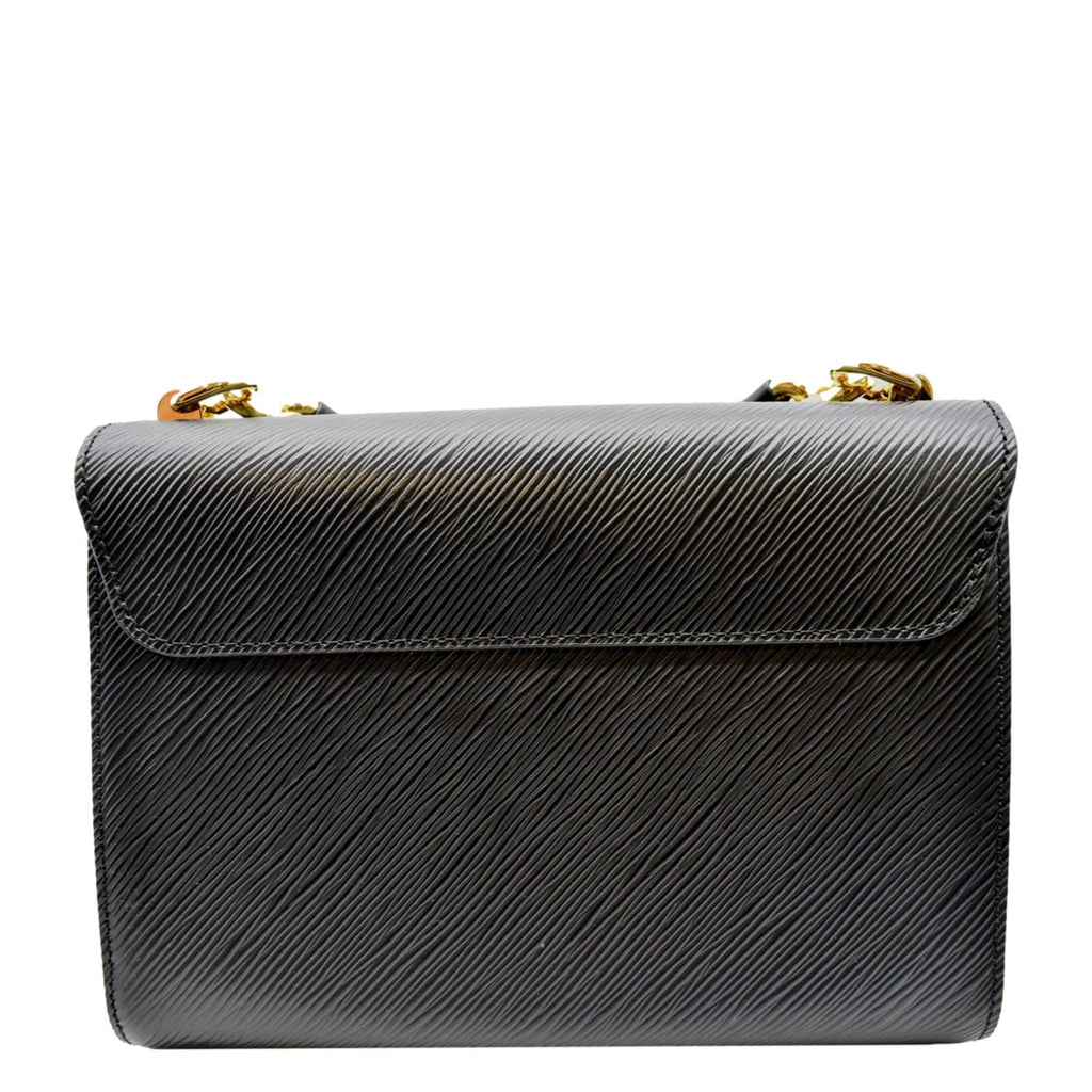 LOUIS VUITTON LV Twist MM Epi Leather Shoulder Bag Black