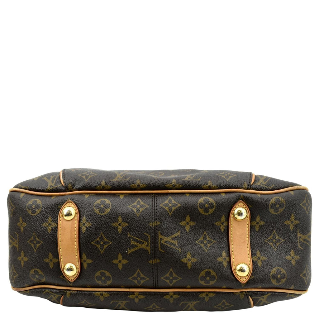 LOUIS VUITTON Galliera PM Monogram Canvas Hobo Shoulder Bag Brown