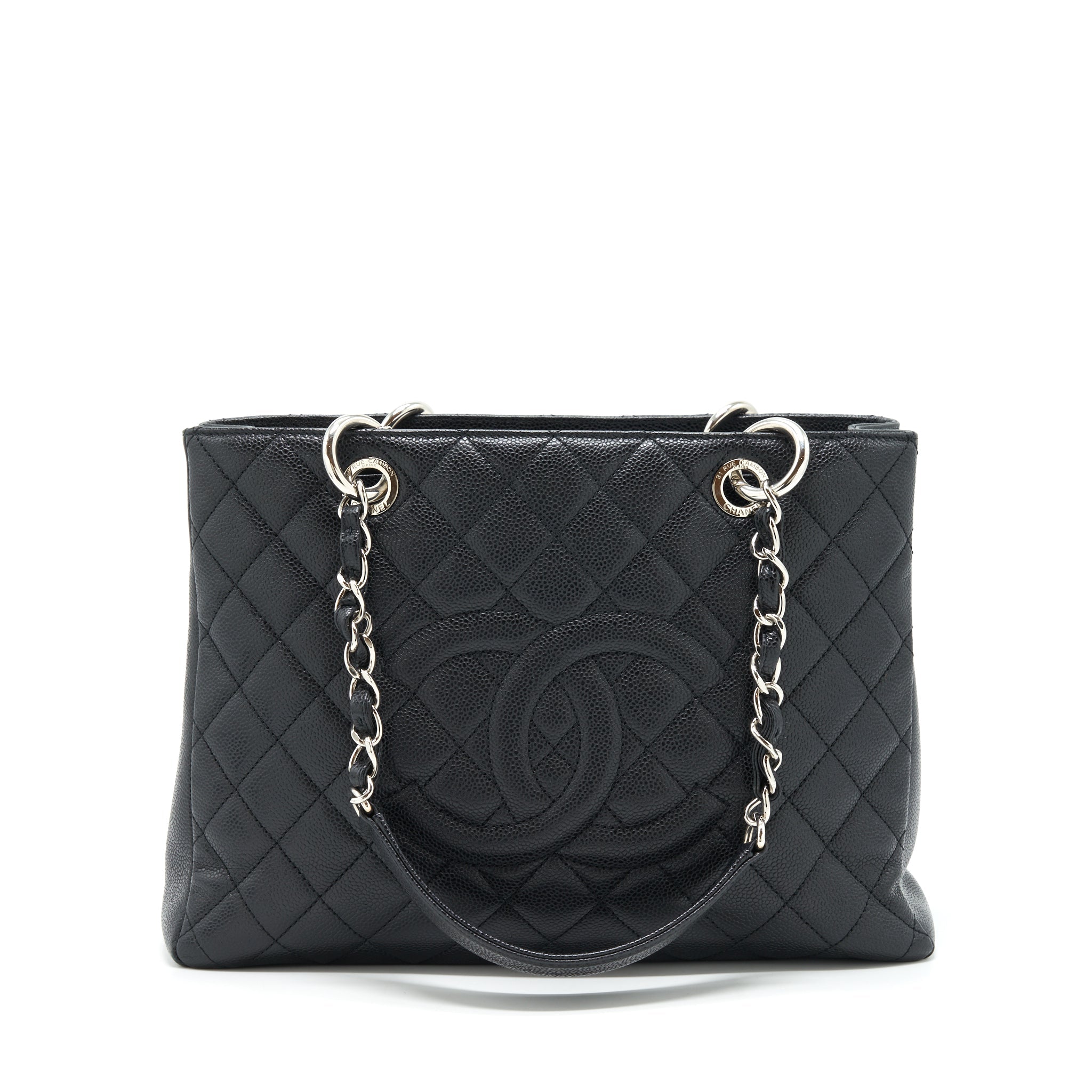 Chanel Grand Shopping Tote Bag Caviar Black