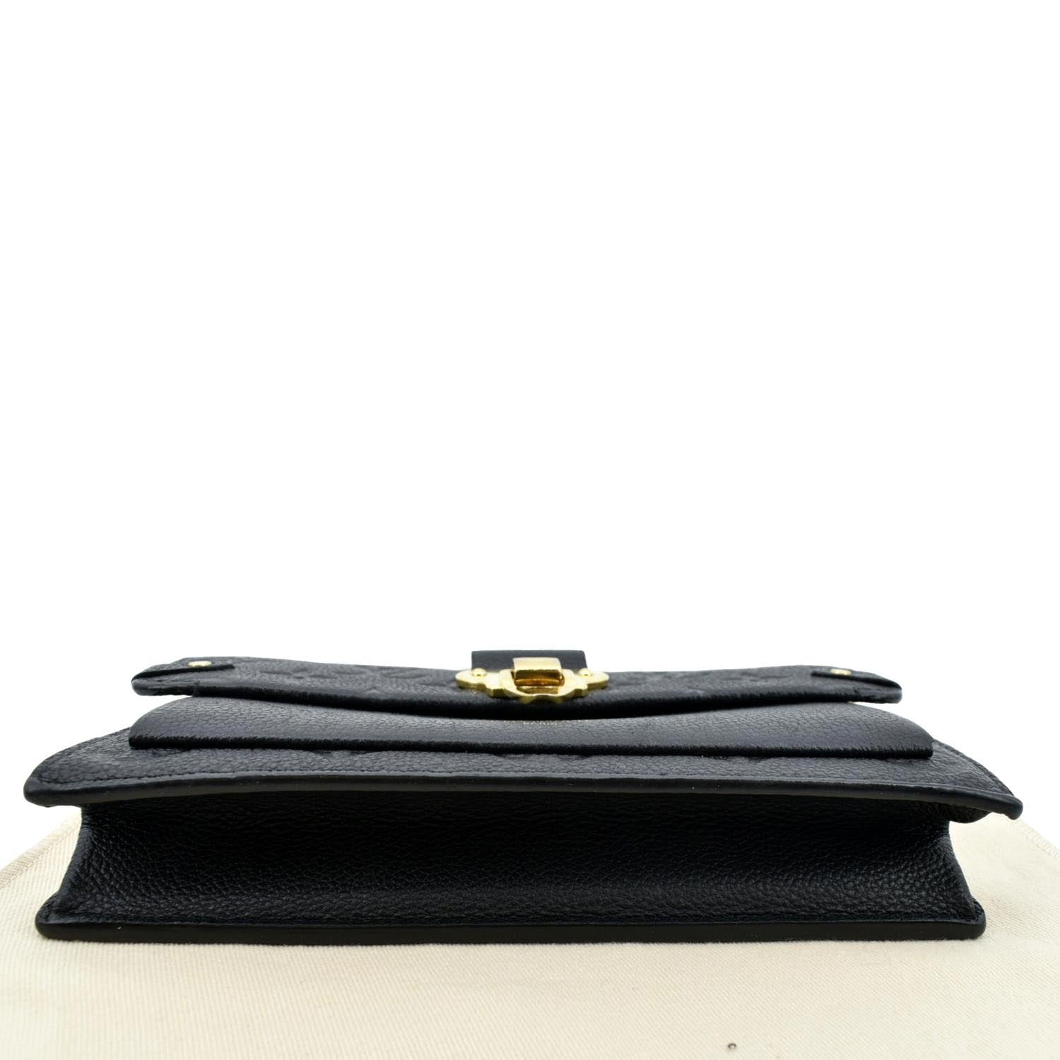 LOUIS VUITTON Vavin Monogram Empreinte Chain Shoulder Bag Black