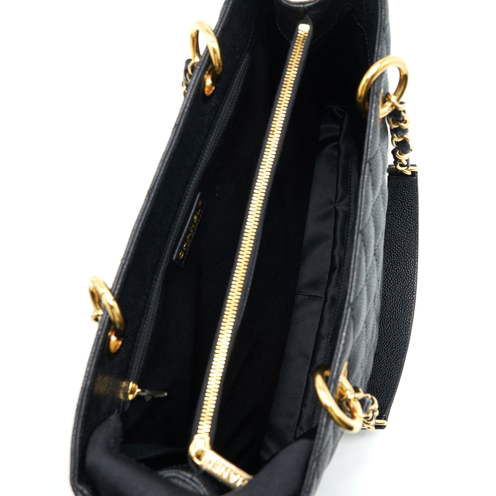 Chanel Grand Shopping Tote Bag Caviar Black