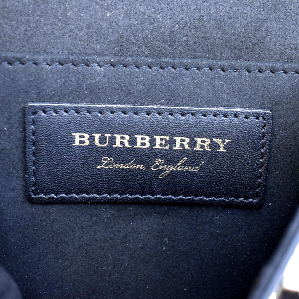 BURBERRY Bridle Pony Hair Leather Shoulder Bag Tan