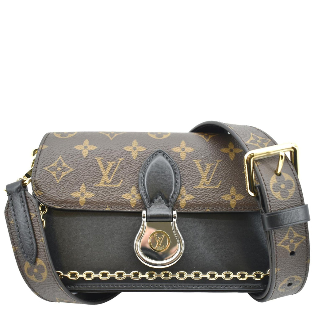 LOUIS VUITTON Neo Saint Monogram Canvas Shoulder Bag Black
