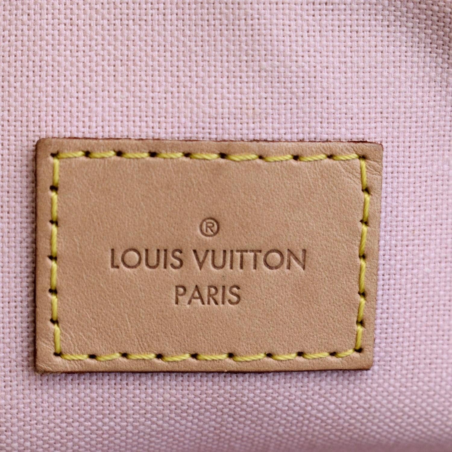 LOUIS VUITTON Iena MM Damier Azur Shoulder Bag White