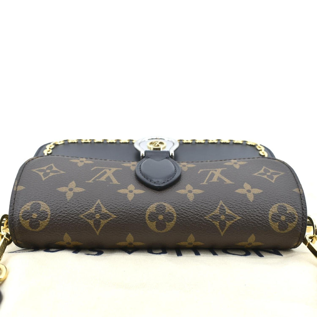LOUIS VUITTON Neo Saint Monogram Canvas Shoulder Bag Black