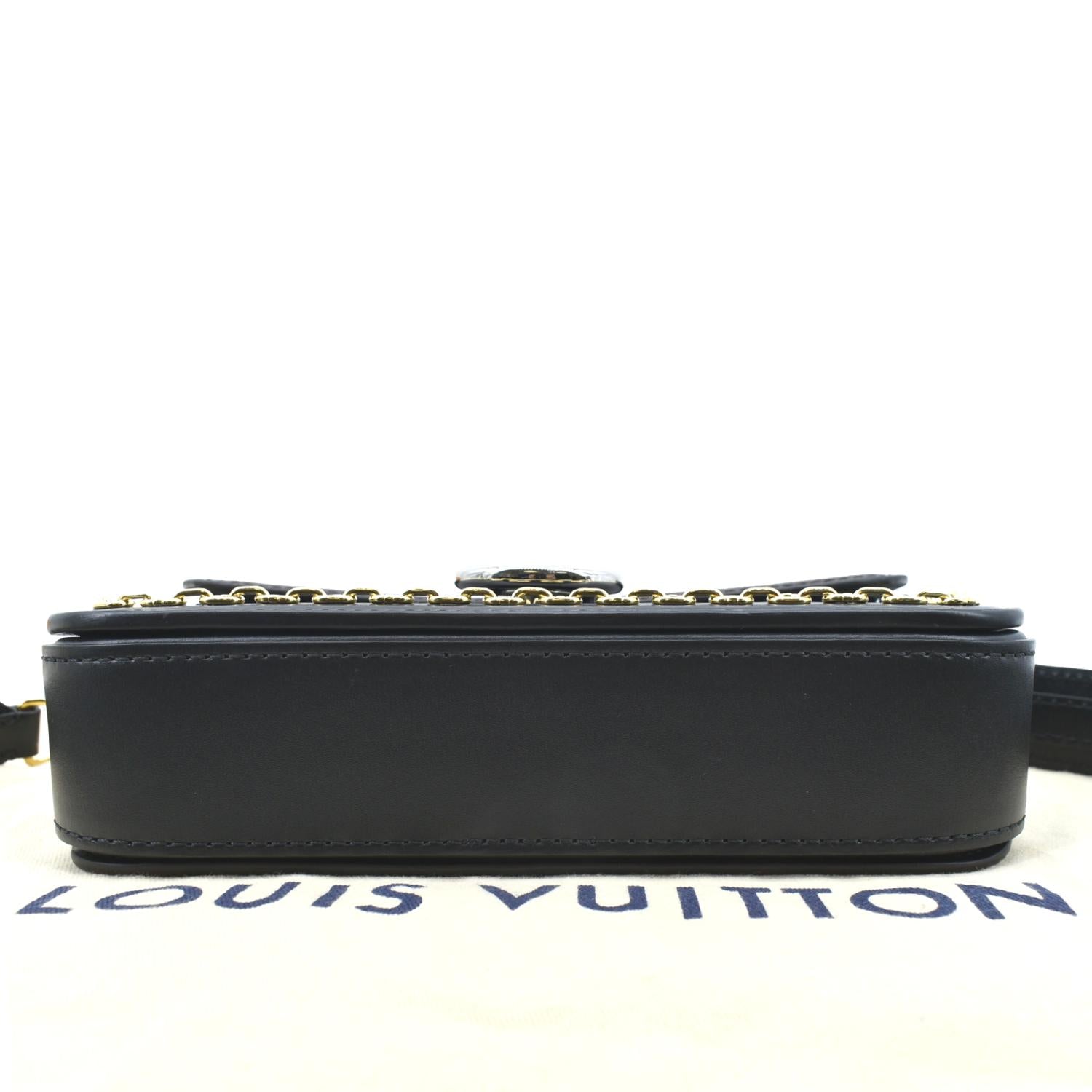 LOUIS VUITTON Neo Saint Monogram Canvas Shoulder Bag Black
