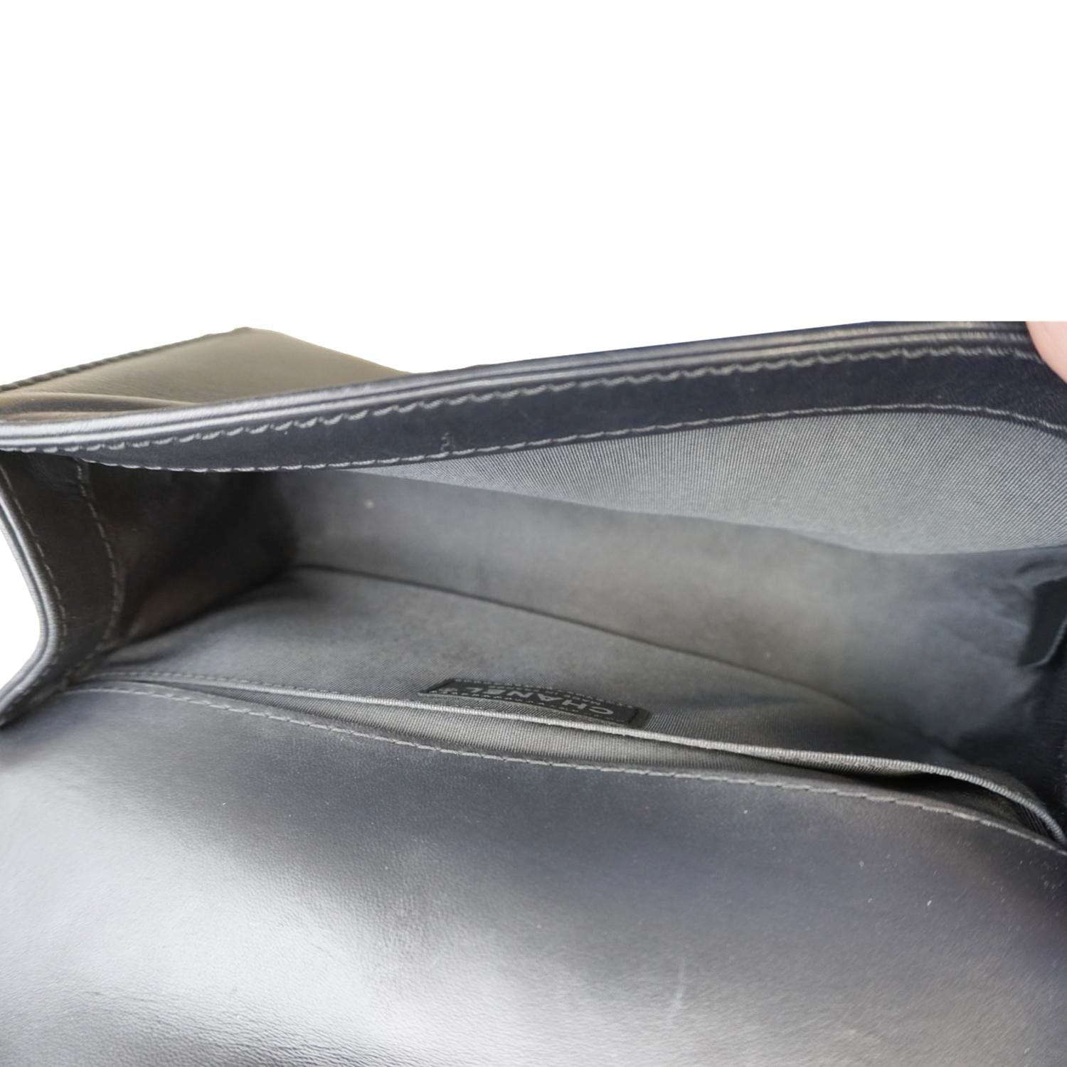 CHANEL Celtic Boy Flap Leather Shoulder Bag Black