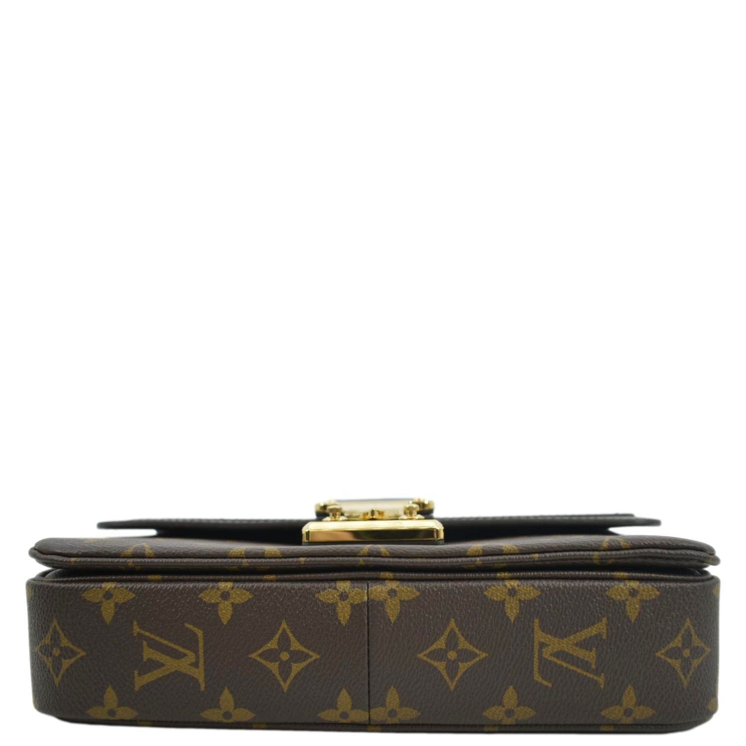 LOUIS VUITTON Marceau Monogram Canvas Shoulder Bag Black