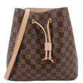 LOUIS VUITTON Neonoe MM Damier Ebene Shoulder Bag Brown