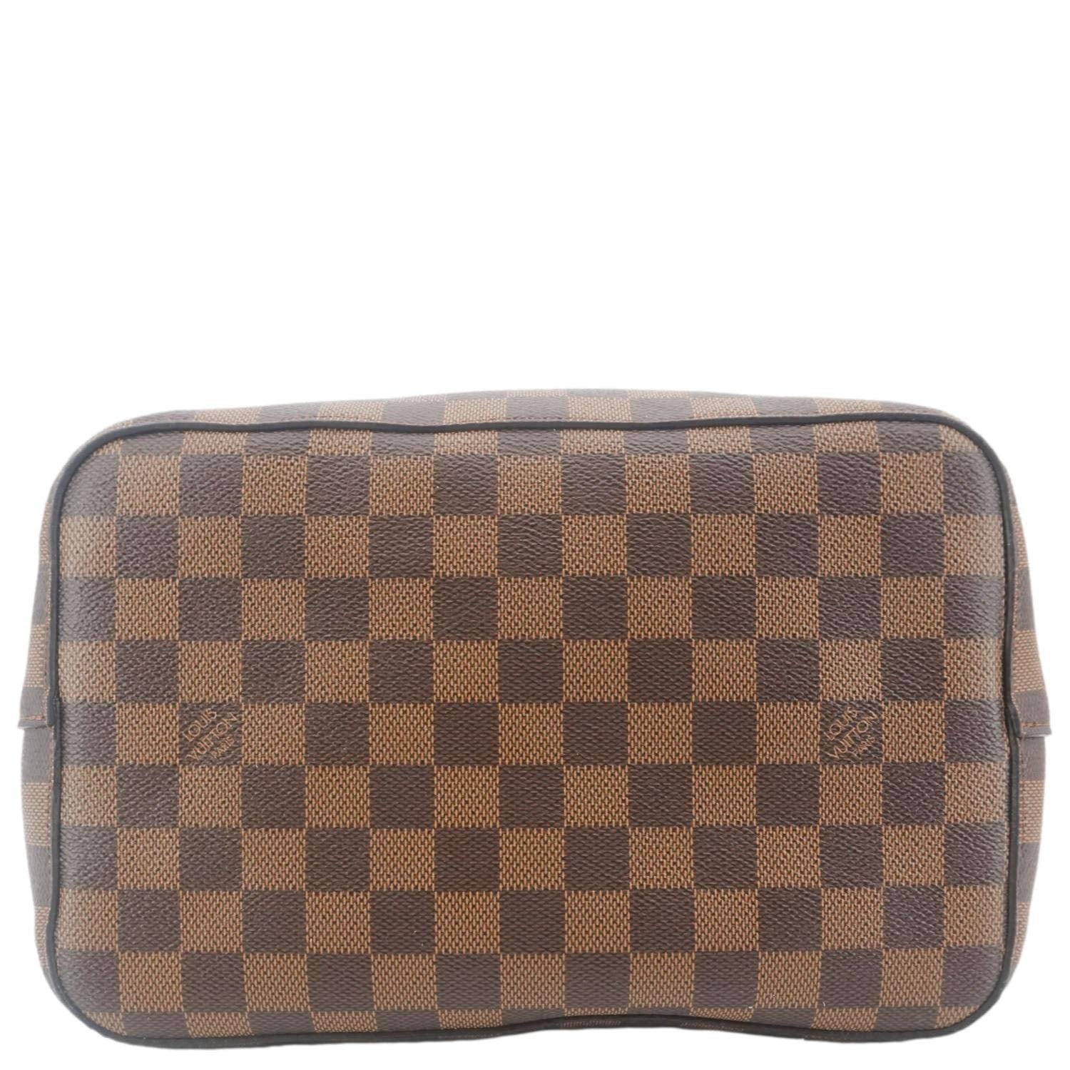 LOUIS VUITTON Neonoe MM Damier Ebene Shoulder Bag Brown