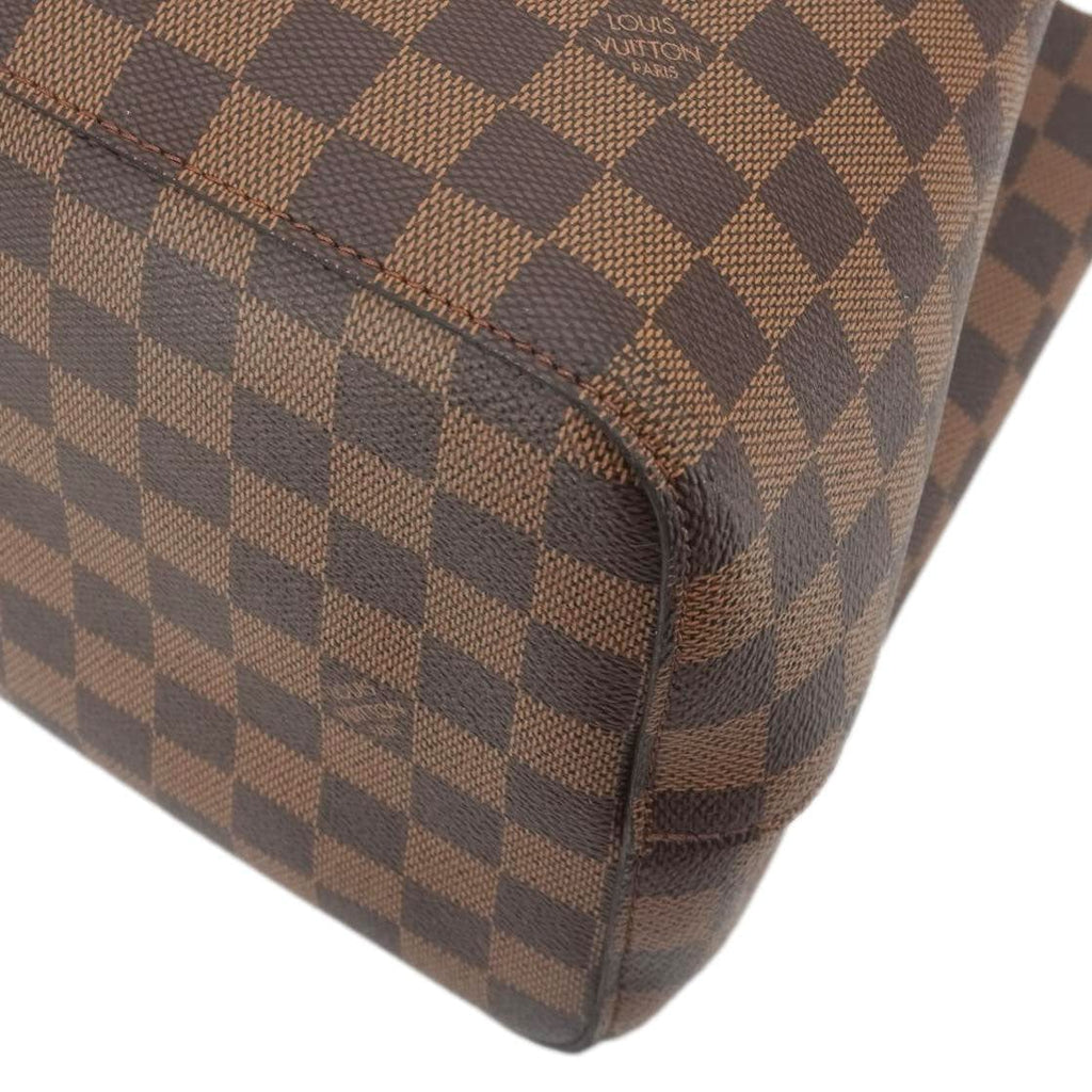LOUIS VUITTON Neonoe MM Damier Ebene Shoulder Bag Brown