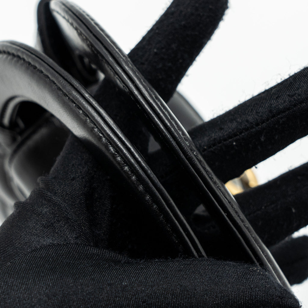 Chanel 23k Mini Shopping Tote Calfskin Black Brushed (Microchip)