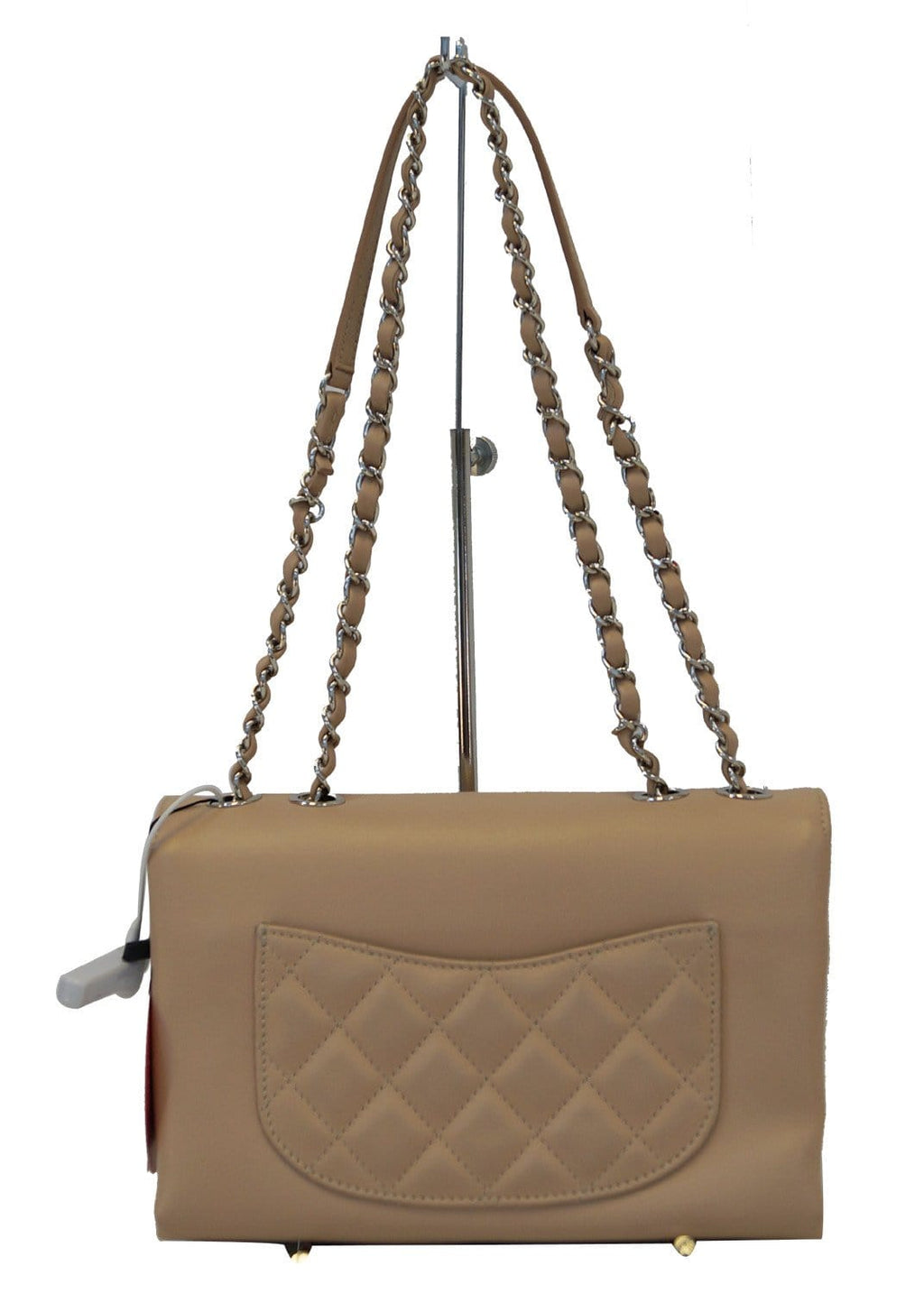 Rare CHANEL Classic Quilted Leather Double Chain CC Shoulder Bag
