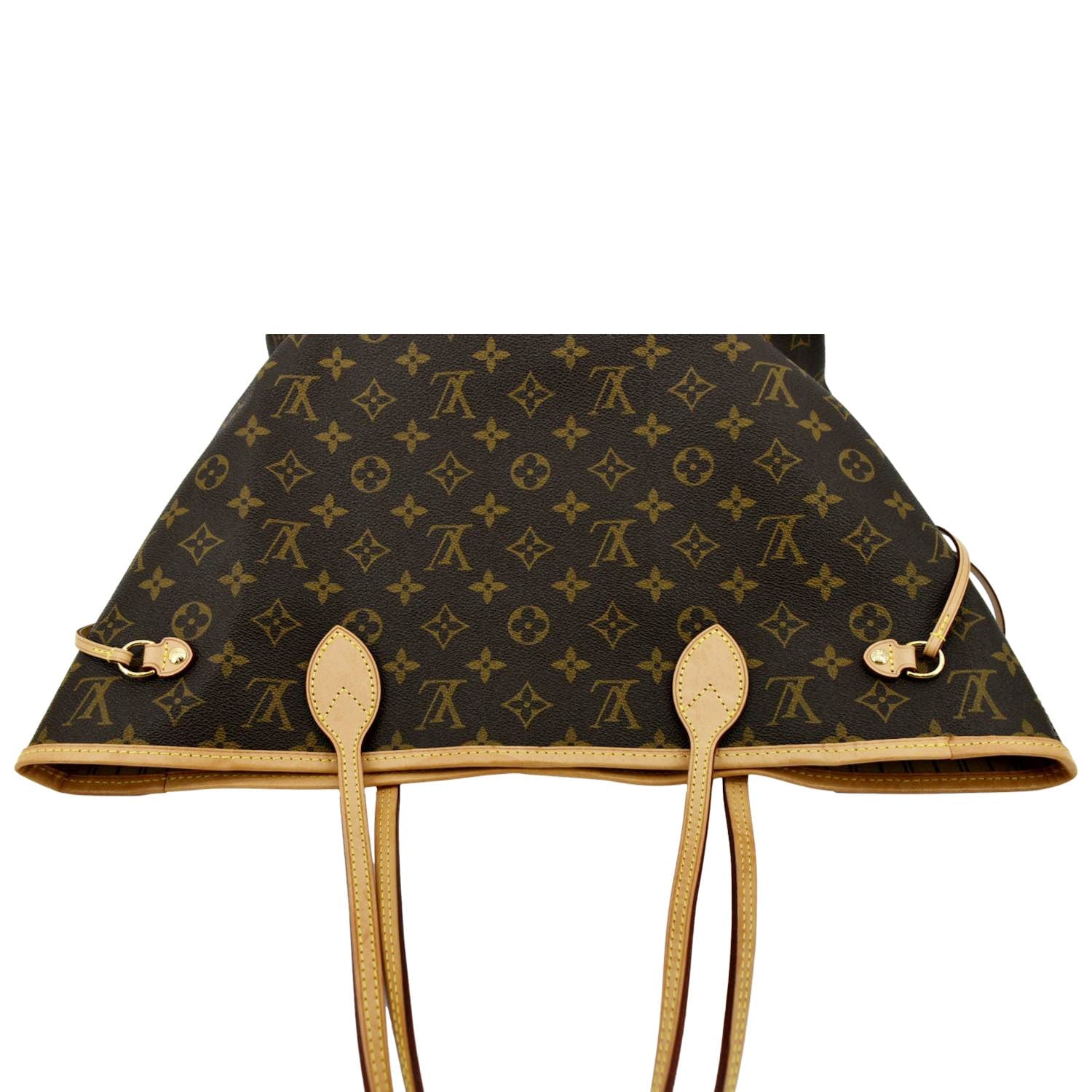 LOUIS VUITTON Neverfull MM Monogram Canvas Tote Bag Brown