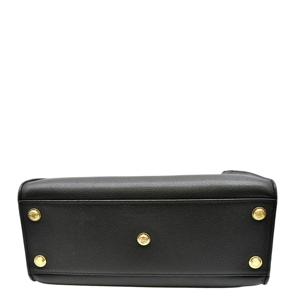 LOUIS VUITTON On My Side MM Calfskin Monogram Canvas Shoulder Bag Black
