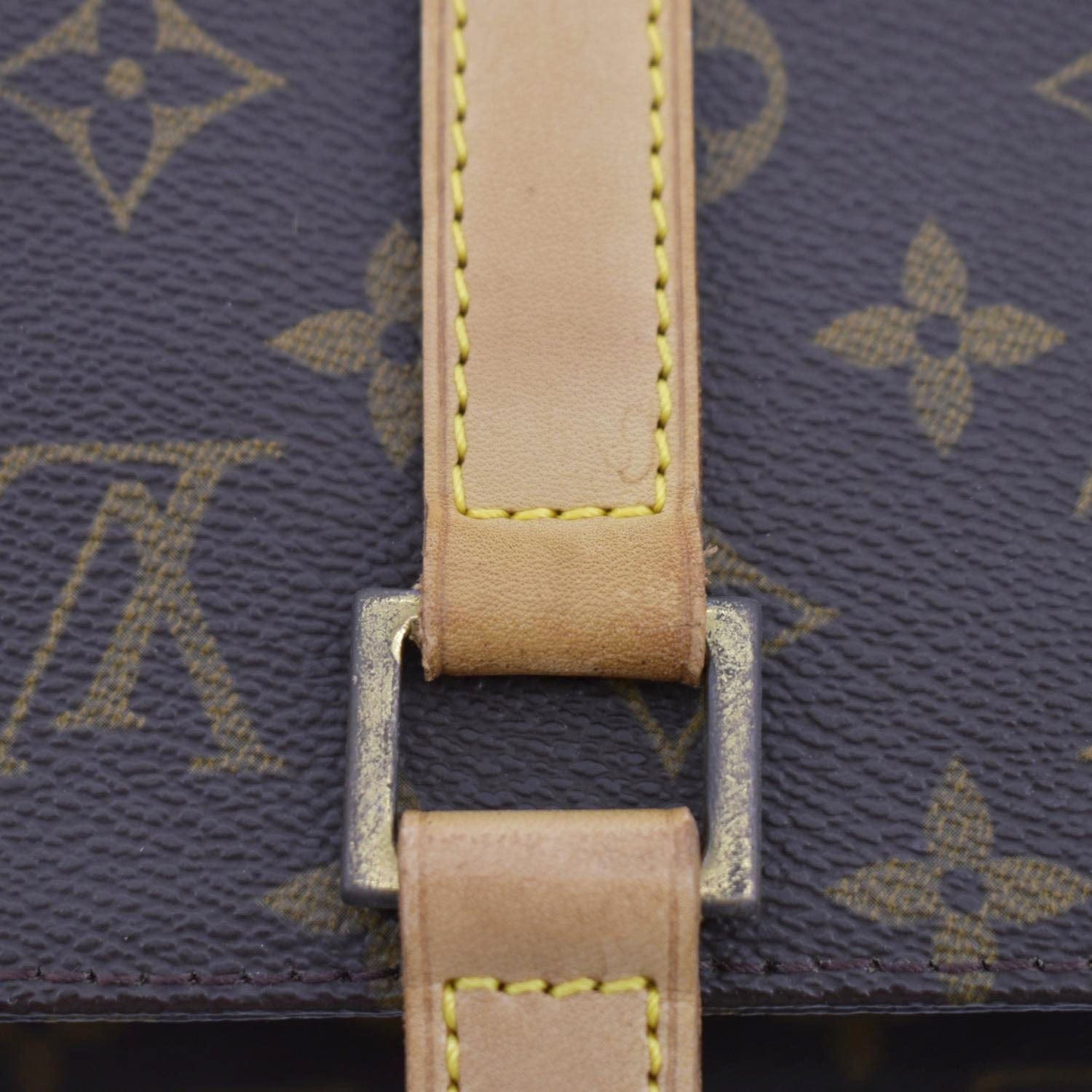 LOUIS VUITTON Luco Monogram Canvas Tote Bag Brown