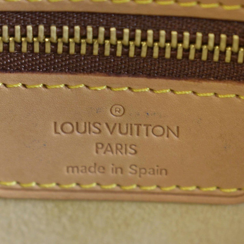 LOUIS VUITTON Luco Monogram Canvas Tote Bag Brown