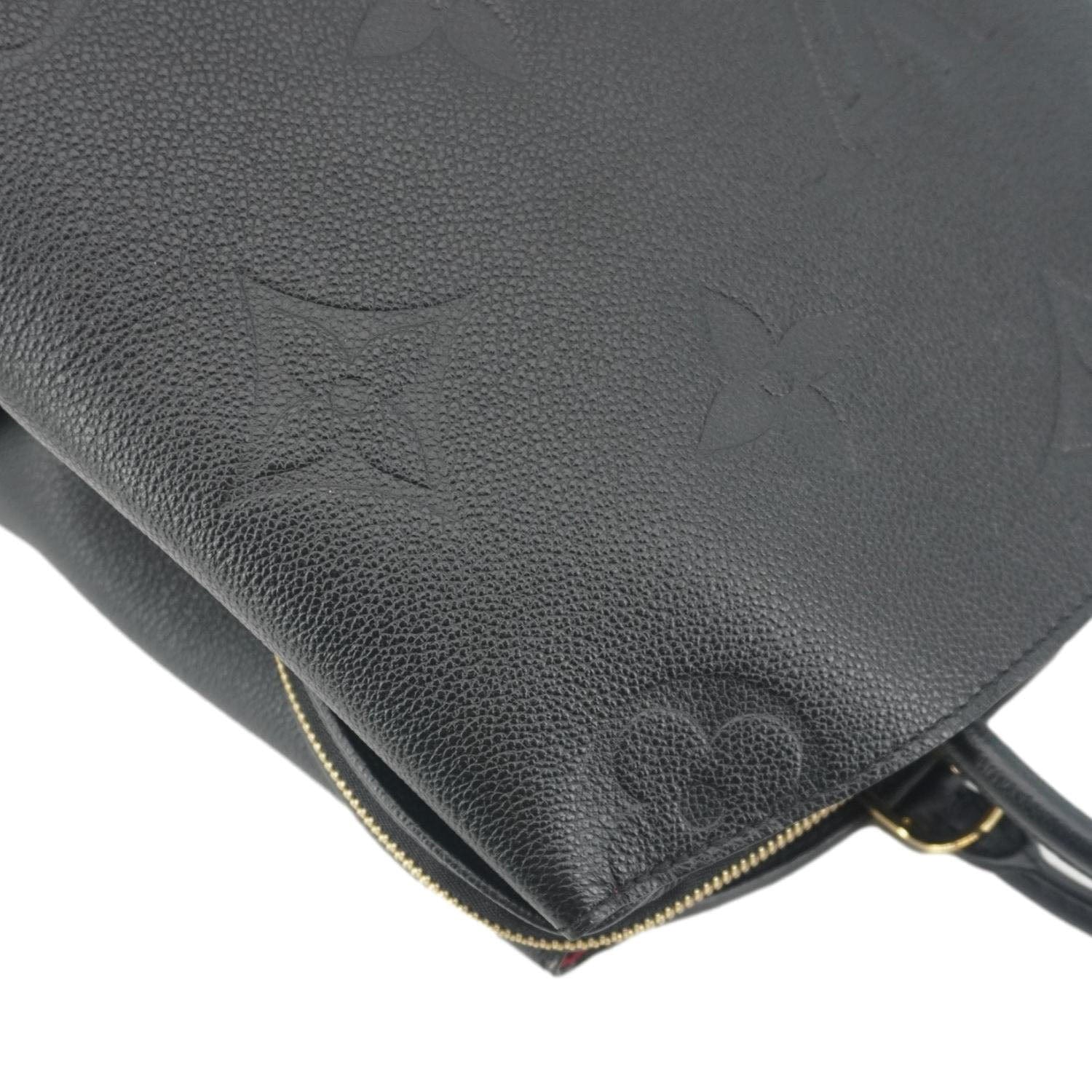 LOUIS VUITTON Grand Palais MM Monogram Empreinte Leather Shoulder Bag Black