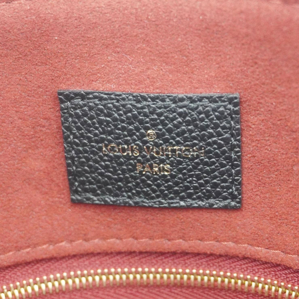 LOUIS VUITTON Grand Palais MM Monogram Empreinte Leather Shoulder Bag Black