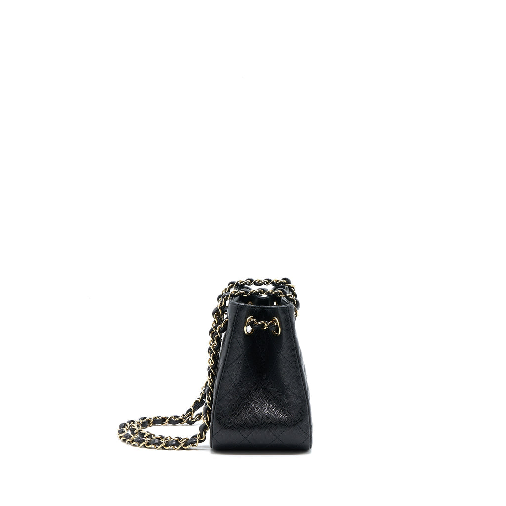 Chanel Mini Bucket Tote Bag Caviar Black L (Microchip)