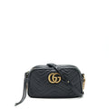 Gucci Marmont small matelasse shoulder bag black