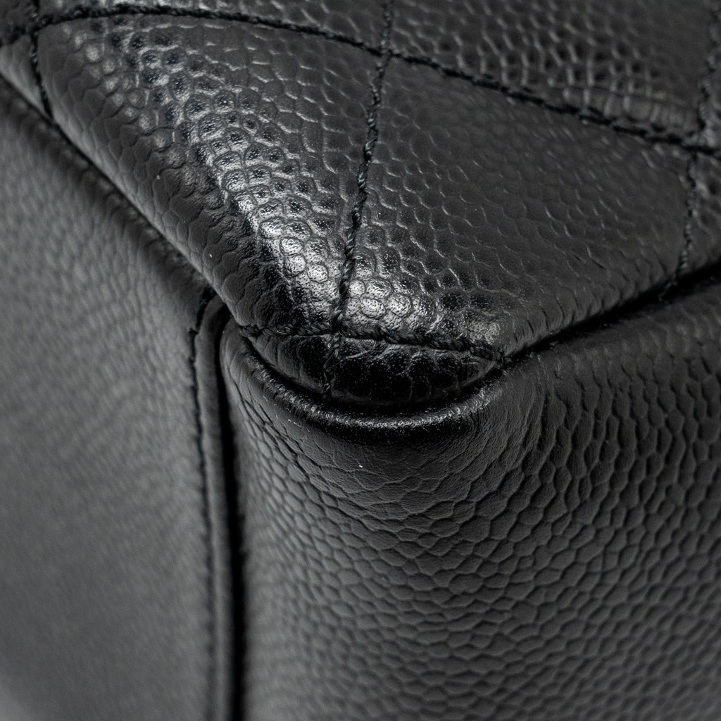 Chanel Petit Shopping Tote Bag Caviar Black