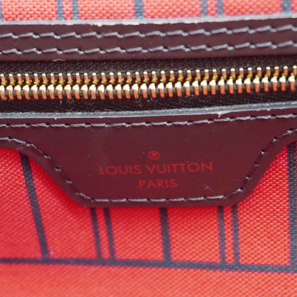 LOUIS VUITTON  Neverfull MM Damier Ebene Shoulder Bag Brown