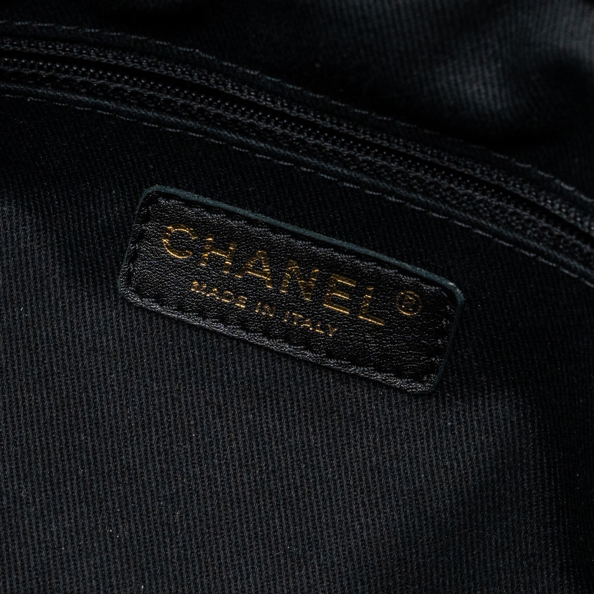 Chanel Matelasse Chain Tote Bag Caviar Black