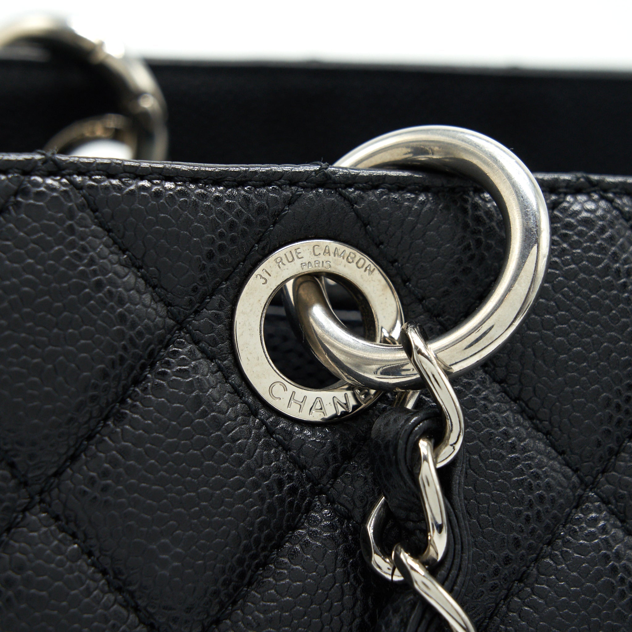 Chanel Grand Shopping Tote caviar black