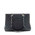 Chanel Grand Shopping Tote caviar black