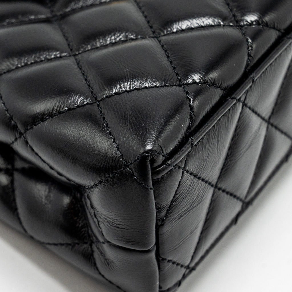 Chanel 24a Mini Shopping Tote/ Mini Kelly Calfskin Black  (microchip)