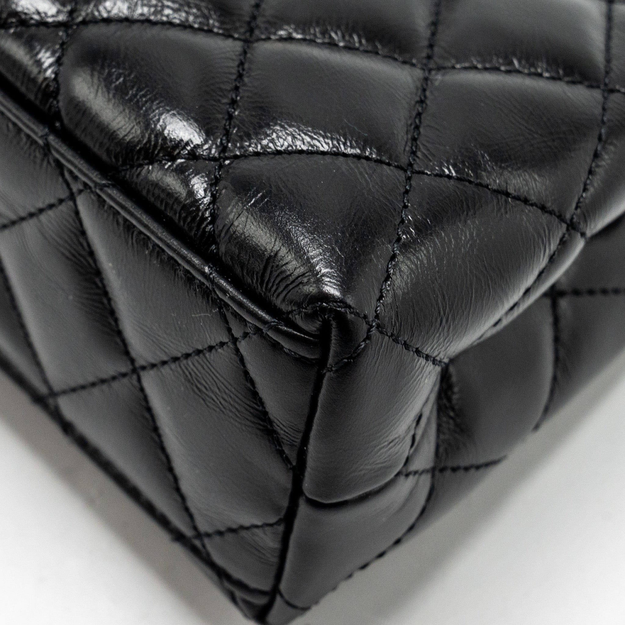 Chanel 24a Mini Shopping Tote/ Mini Kelly Calfskin Black  (microchip)