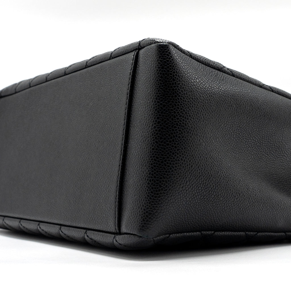 Chanel grand shopping tote bag caviar black