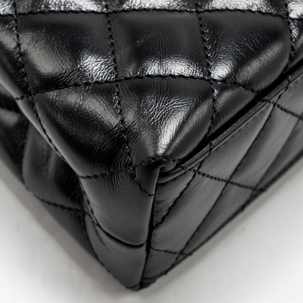 Chanel 24a Mini Shopping Tote/ Mini Kelly Calfskin Black  (microchip)