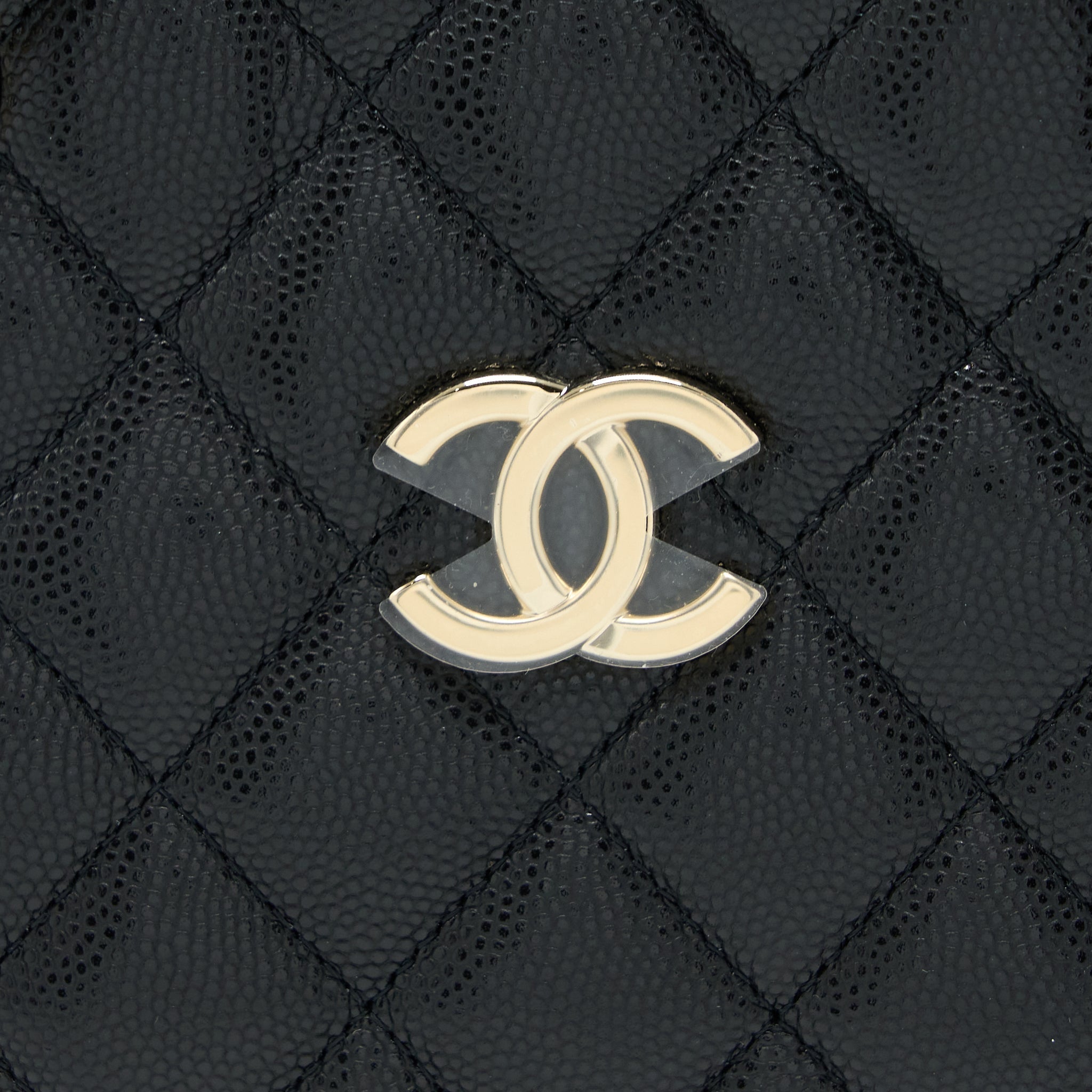 Chanel Mini Bucket Tote Bag Caviar Black L (Microchip)