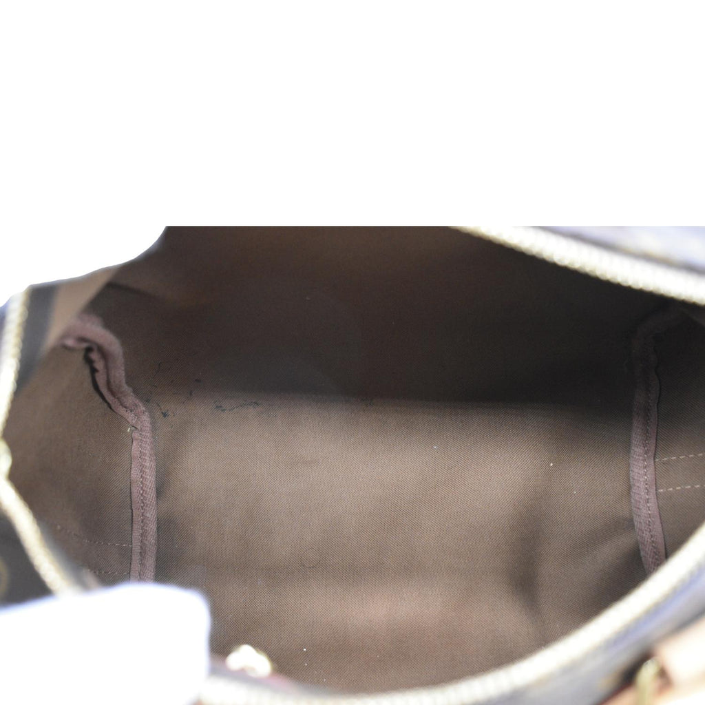LOUIS VUITTON Speedy 25 Bandouliere Monogram Canvas Shoulder Bag Brown