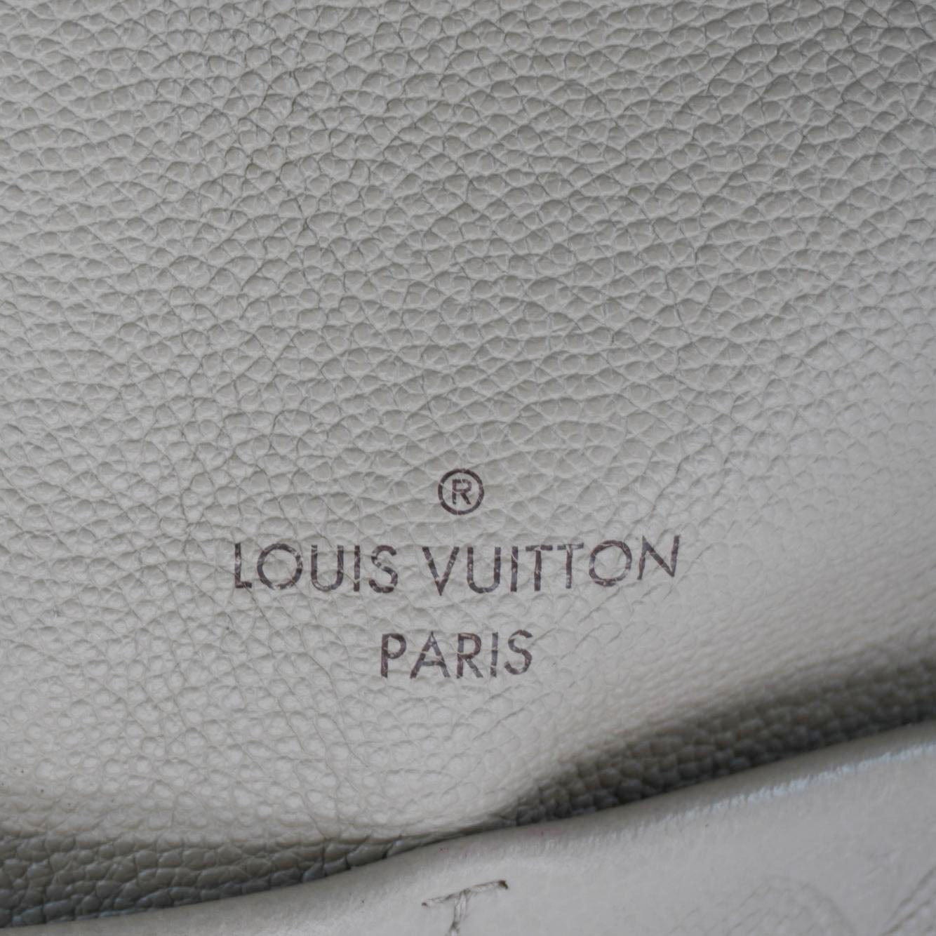 LOUIS VUITTON Maida Monogram Empreinte Leather Hobo Shoulder Bag Dune