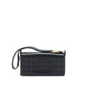 Chanel Vintage Chocolate Bar Flap Shoulder Bag Lambskin Black